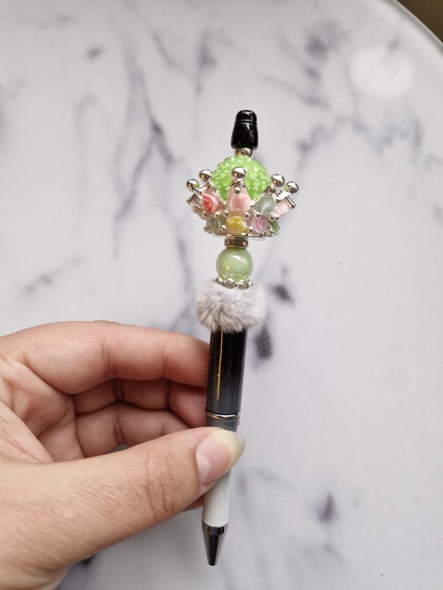 Fancy Pen with Flower Crown