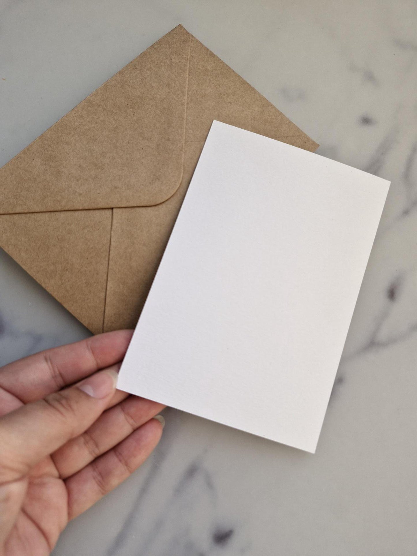 Unique Handmade Greeting Card "Broccoli" with Envelope